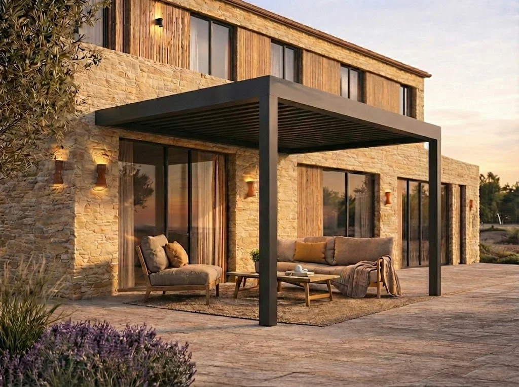PergoMaxx Motion zidna montaža crna s 2 stupa